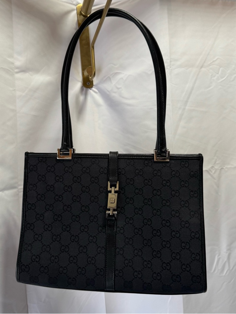 Gucci Black Interior Logo Tote